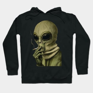Chill Alien in a Knit Balaclava – Space Out in Style Hoodie